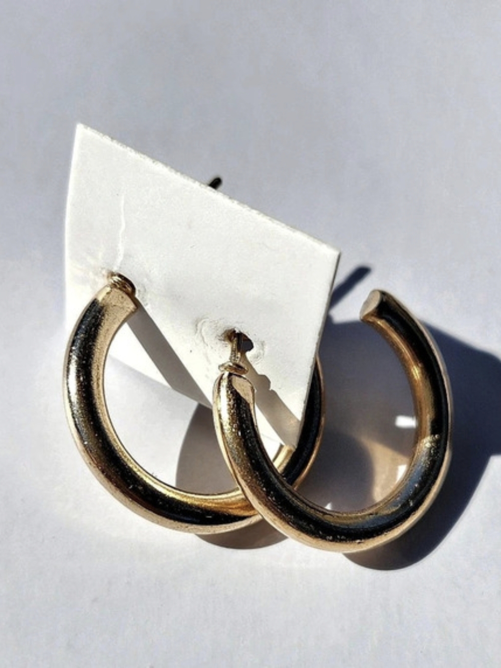 Gold Hoop Earrings Like New